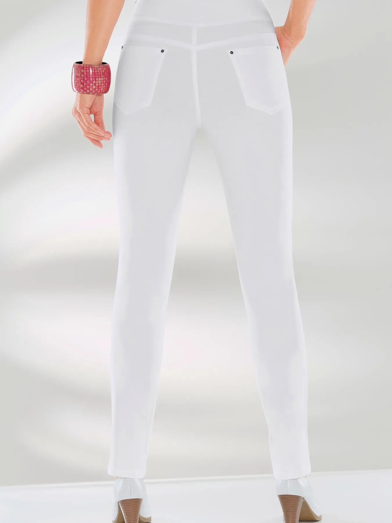 Pantalon ceinture haute affinante à glissière