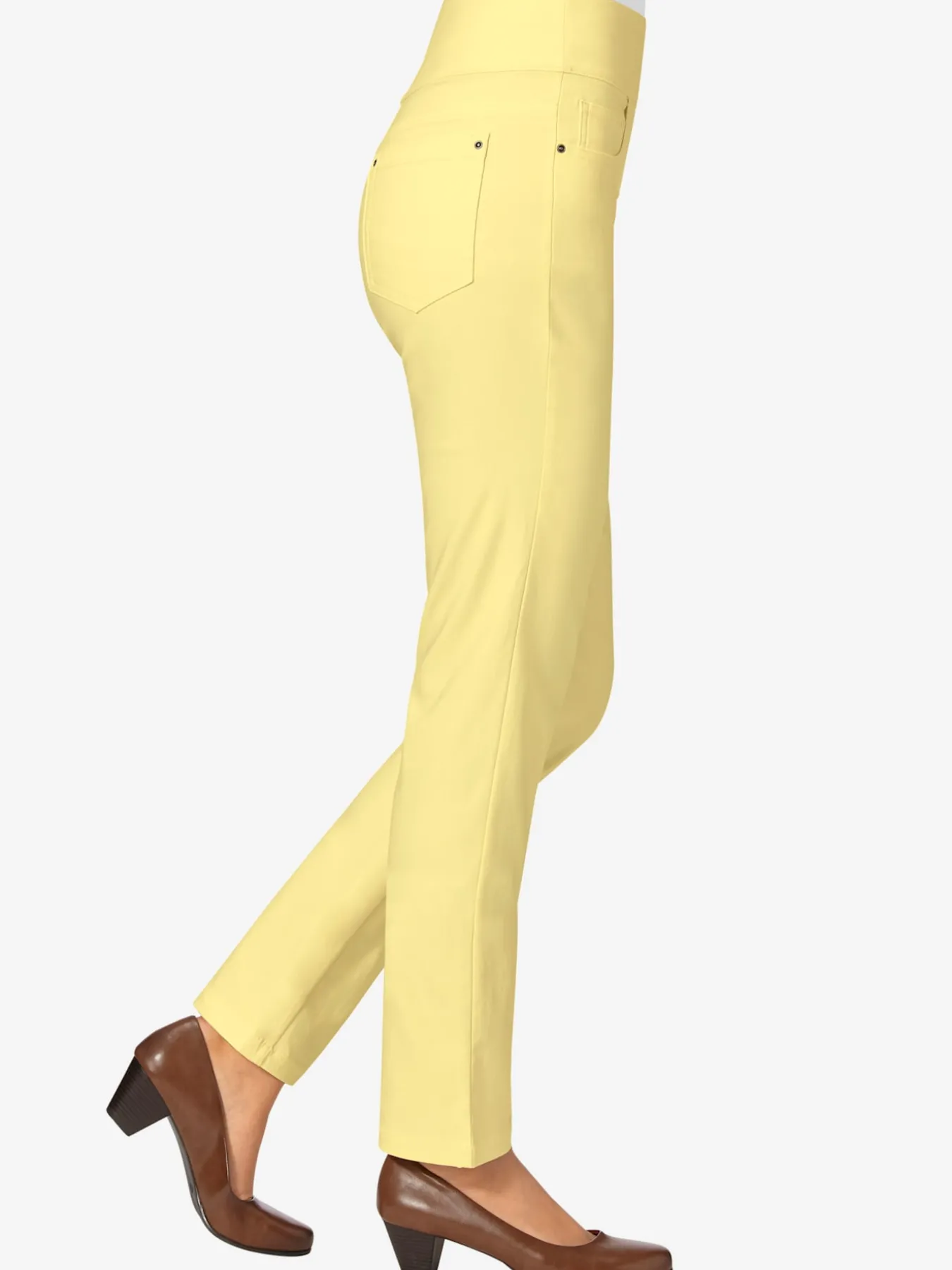 Pantalon ceinture haute affinante à glissière