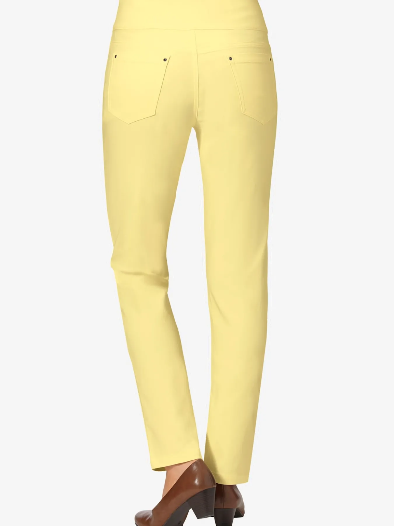 Pantalon ceinture haute affinante à glissière