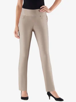 Pantalon ceinture haute affinante à glissière