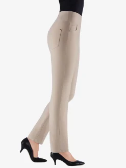 Pantalon ceinture haute affinante à glissière