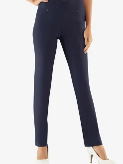 Pantalon ceinture haute affinante à glissière