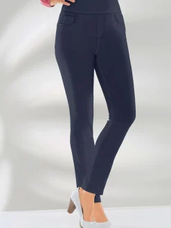 Pantalon ceinture haute affinante à glissière