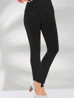 Pantalon ceinture haute affinante à glissière