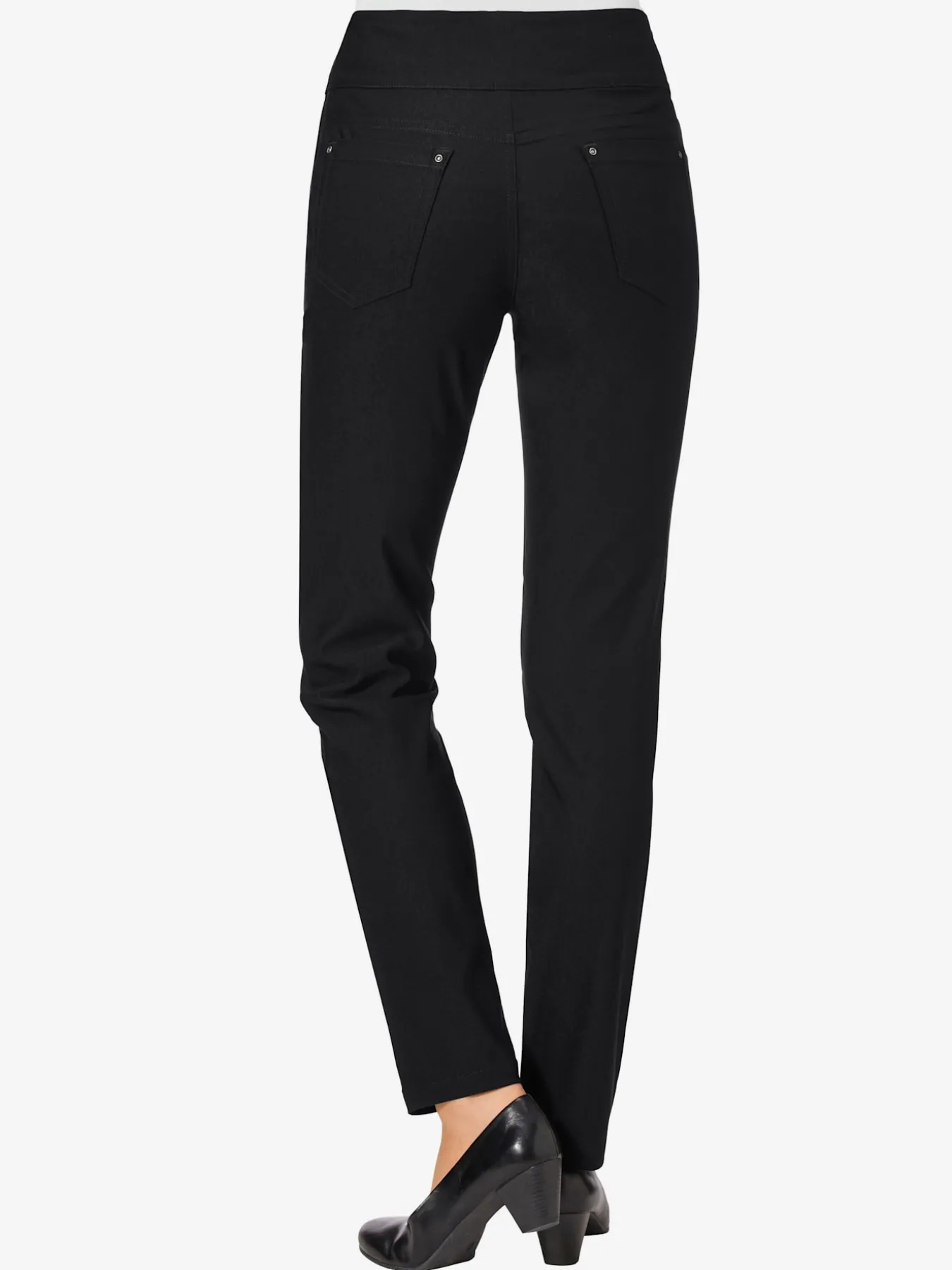 Pantalon ceinture haute affinante à glissière