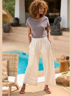 Pantalon ceinture élastique agréable