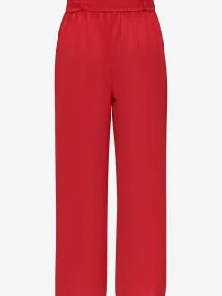 Pantalon ceinture élastique avec bordure volantée au dos