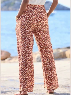 Pantalon ceinture élastique avec coulisse réglable