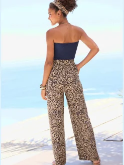 Pantalon ceinture élastique douce