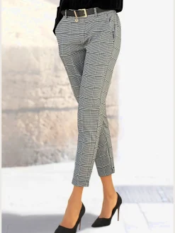 Pantalon ceinture élastique au dos