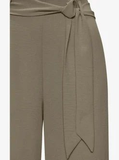 Pantalon ceinture élastique avec bordure volantée au dos