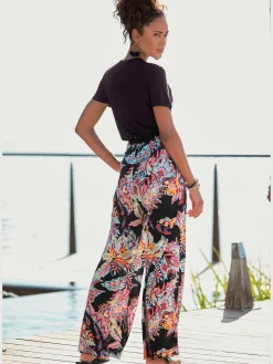 Pantalon ceinture lisse devant
