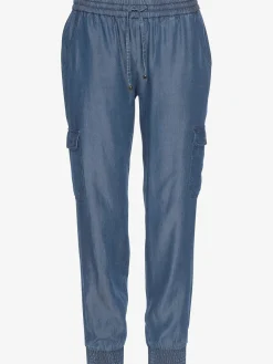 Pantalon ceinture smockée élastique et coulisse