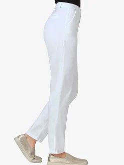 Pantalon chino femme en coton extensible