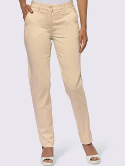Pantalon chino satin coton