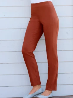 Pantalon classique uni avec ceinture élastique
