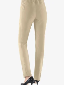 Pantalon classique uni avec ceinture élastique