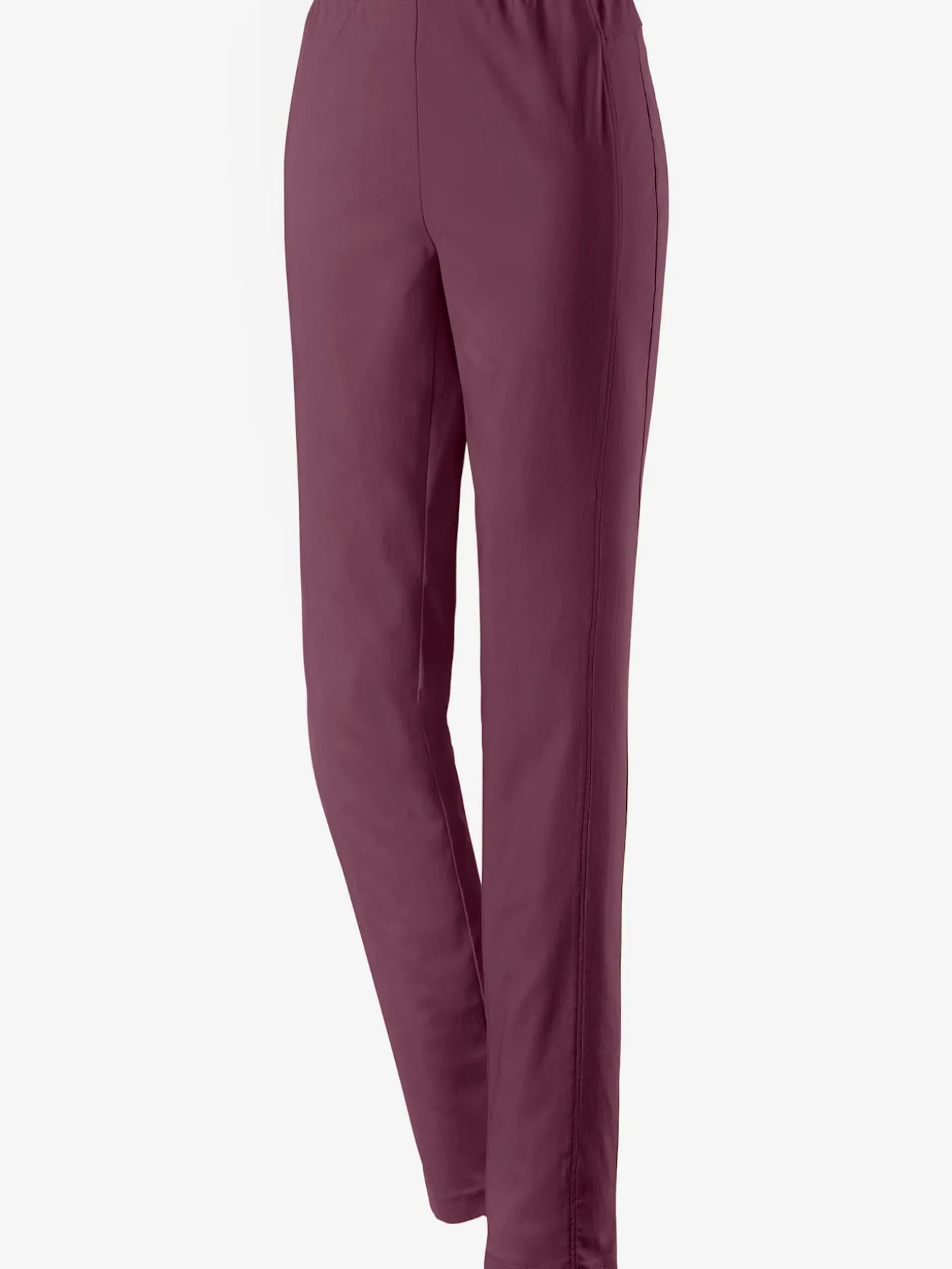 Pantalon classique uni avec ceinture élastique