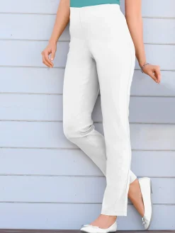 Pantalon classique uni avec ceinture élastique