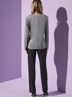 Pantalon costume taille élastiquée invisible