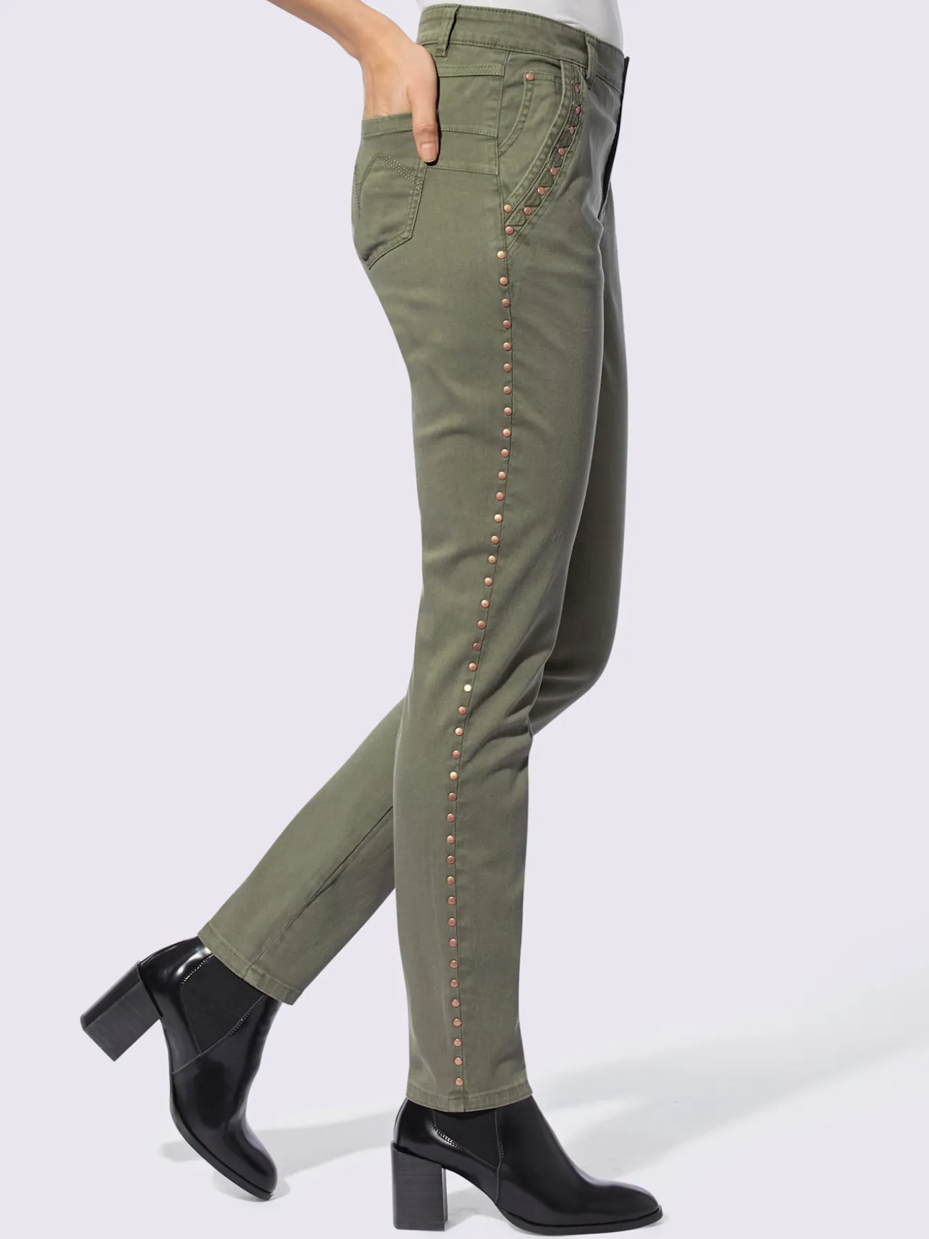 Pantalon coupe 5 poches décontractée