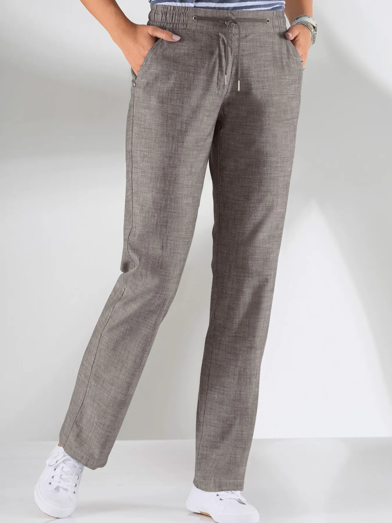 Pantalon coupe sportive ceinture élastique