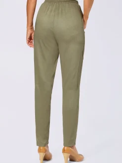 Pantalon décontractée imprimé fleurs et papillons