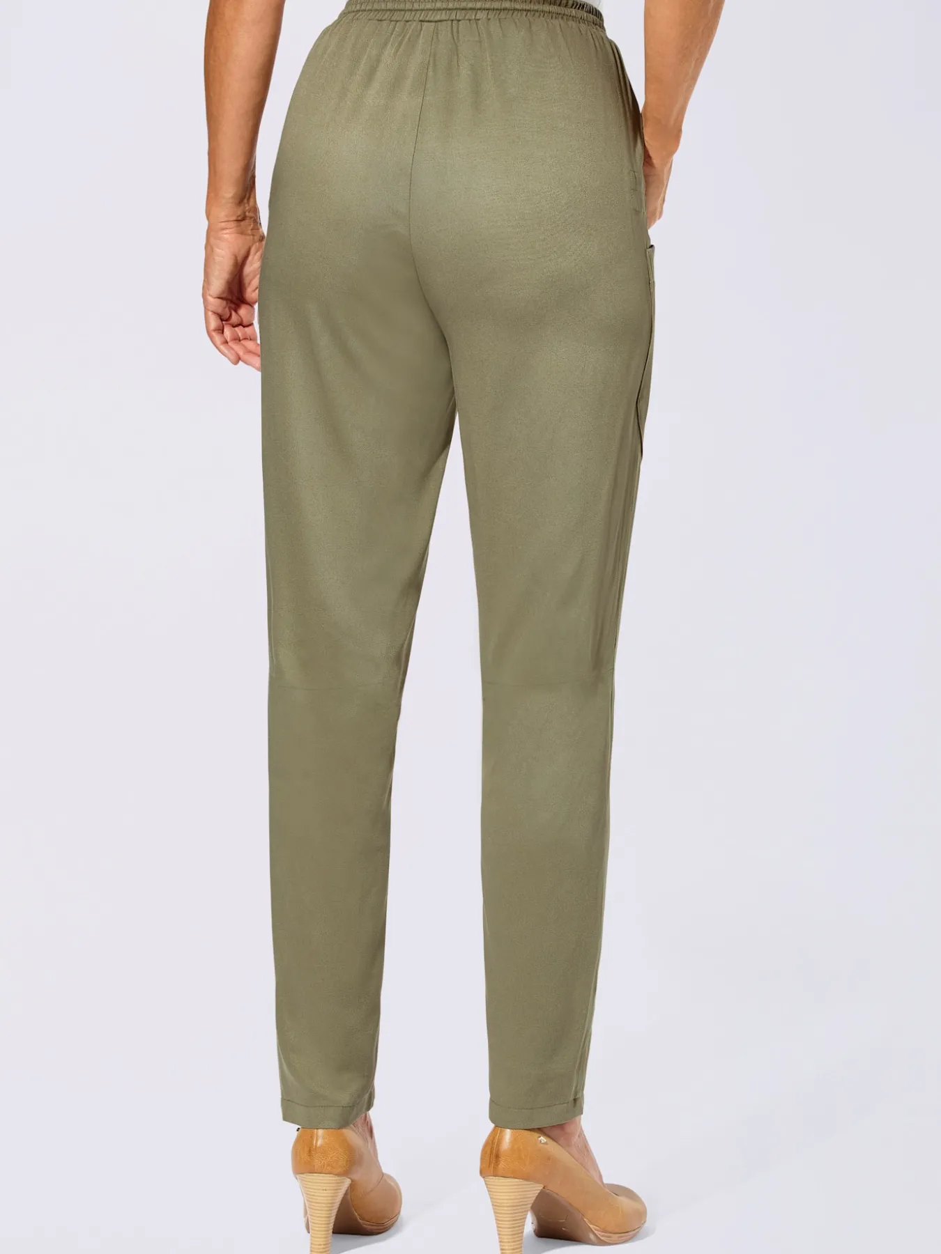 Pantalon décontractée imprimé fleurs et papillons
