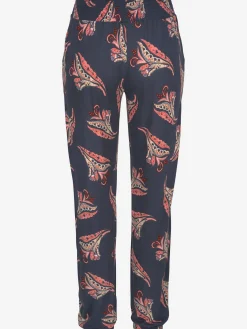 Pantalon de plage ceinture à empiècement smocké au dos