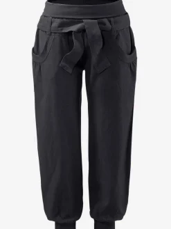 Pantalon de plage large ceinture en jersey