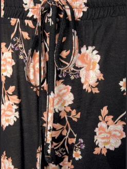 Pantalon de plage pantalon d'été léger avec imprimé floral