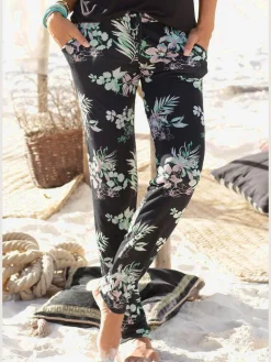 Pantalon de plage pantalon en tissu léger en viscose