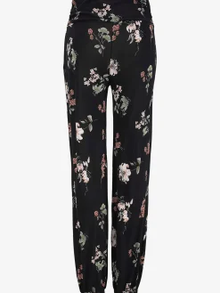 Pantalon de plage pantalon en tissu léger avec motif floral