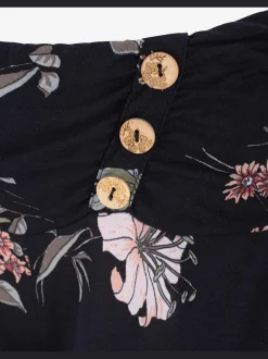 Pantalon de plage pantalon en tissu léger avec motif floral