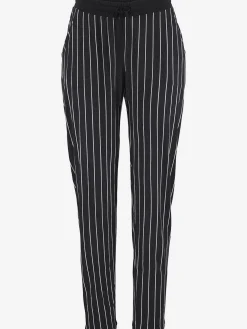 Pantalon de plage pantalon en tissu avec rayures en noir et blanc