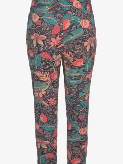 Pantalon de plage pantalon 7/8 décontracté avec imprimé tropical