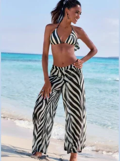 Pantalon de plage taille élastiquée