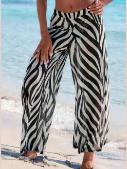 Pantalon de plage taille élastiquée
