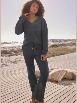 Pantalon de survêtement pantalon sweat avec jambes larges