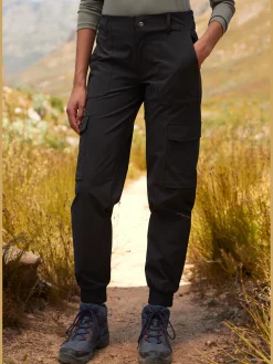 Pantalon de trekking jogging cargo de randonnée à taille haute