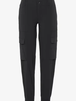 Pantalon de trekking jogging cargo de randonnée à taille haute