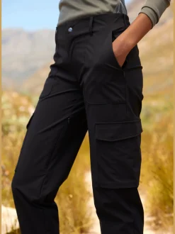 Pantalon de trekking jogging cargo de randonnée à taille haute