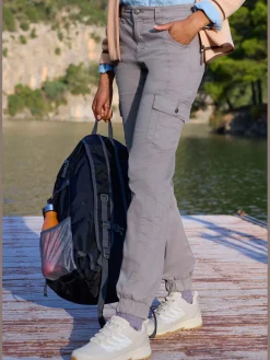 Pantalon de trekking mélange de coton agréablement doux et extensible