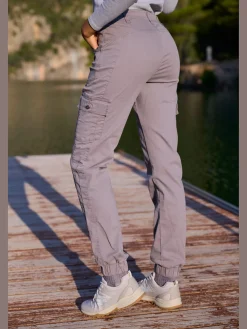 Pantalon de trekking mélange de coton agréablement doux et extensible