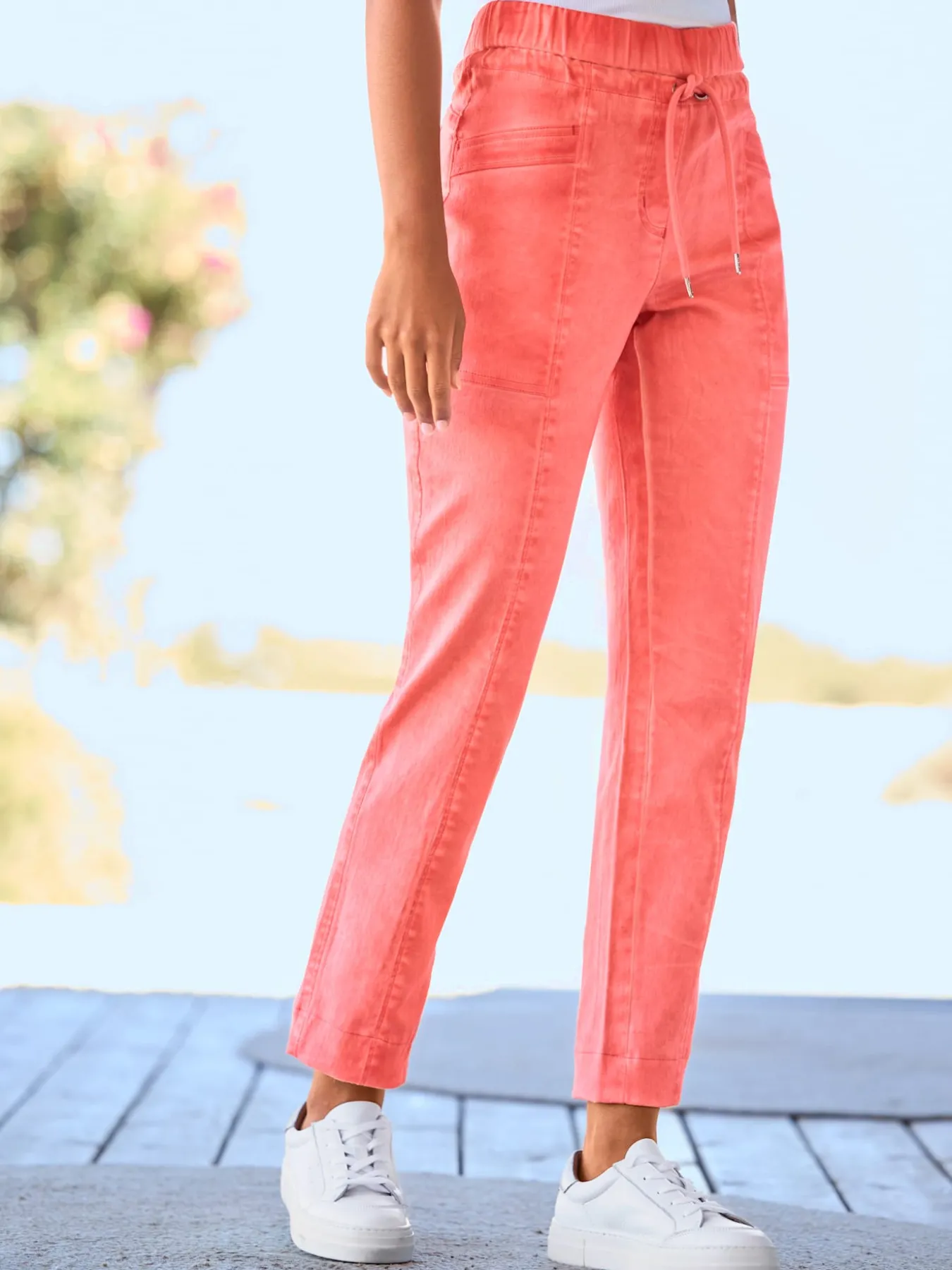 Pantalon délavage « oil dyed » tendance