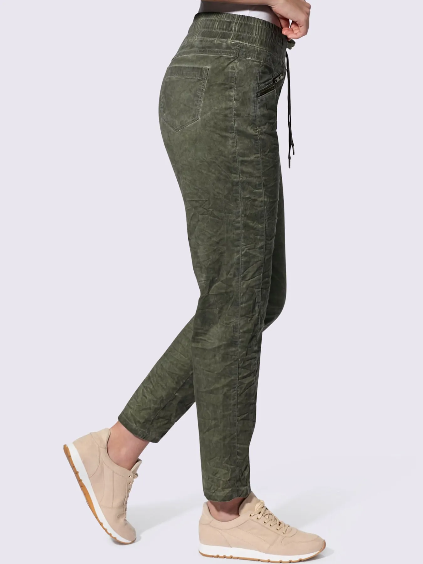 Pantalon délavage « oil dyed » tendance