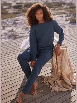 Pantalon détente legging côtelé