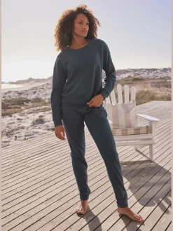 Pantalon détente legging côtelé