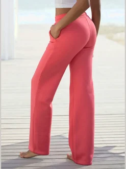 Pantalon détente pantalon molletonné confortable avec jambes larges