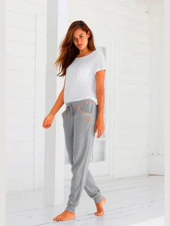 Pantalon détente sportif avec poches fendues